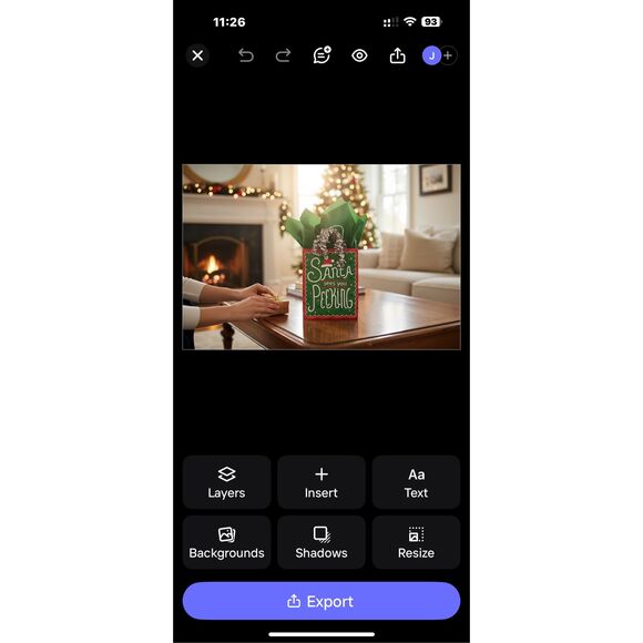 MB1. Festive Gift Bag Set of 8 - Picture 7 of 8